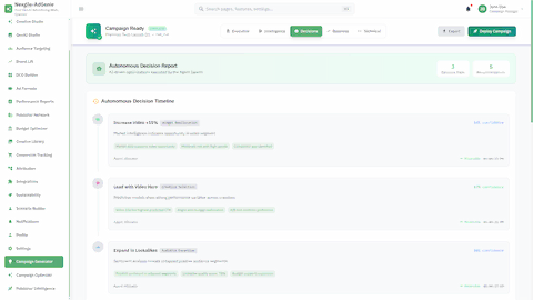 Autonomous Decisions - AI-driven campaign optimizations and recommendations