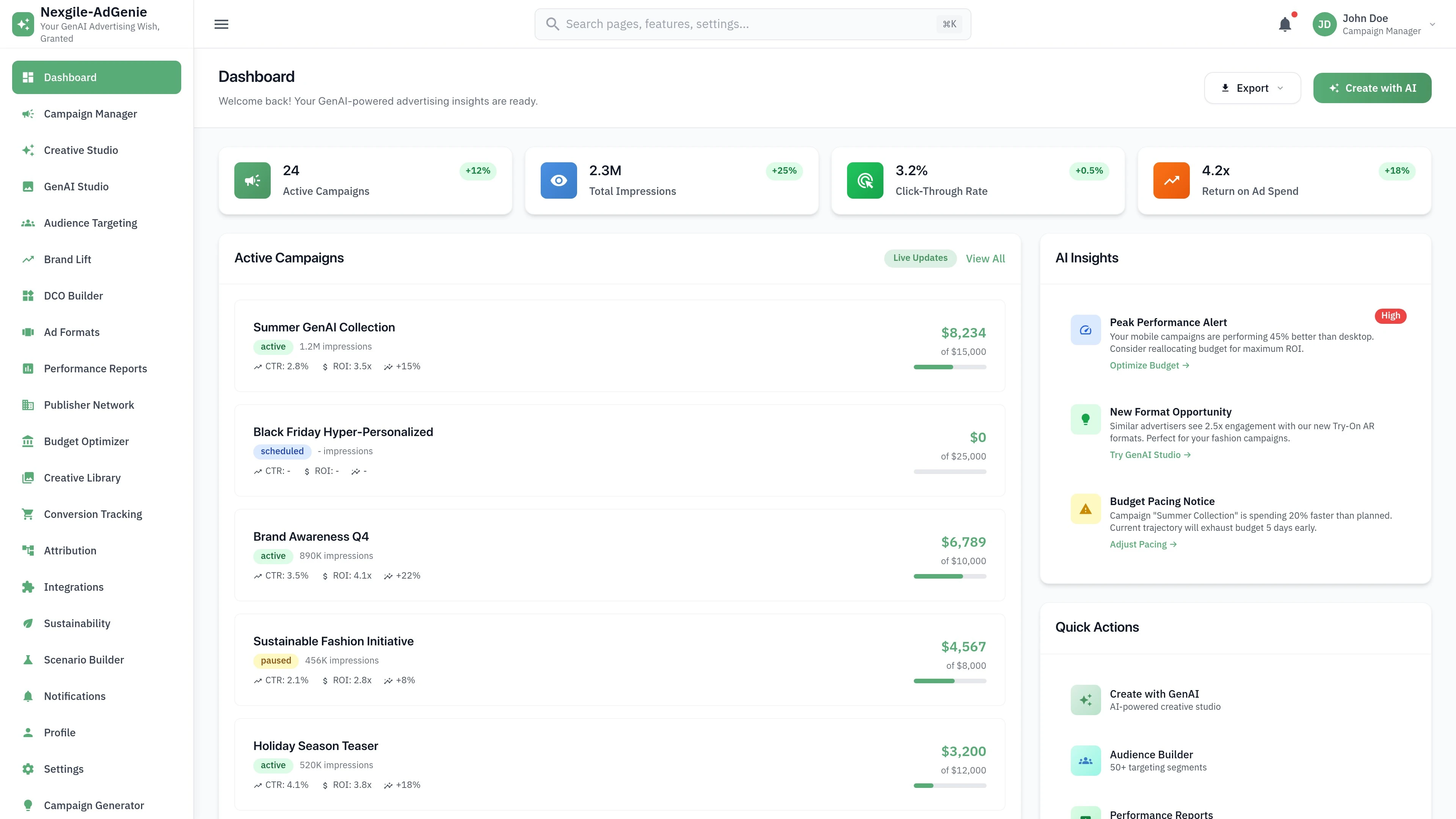 Brand Lift Dashboard - Track brand awareness, recall, and purchase intent metrics