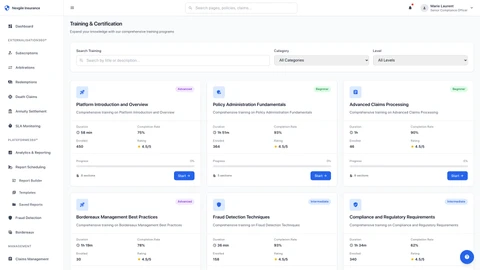 Training Modules Portal - Comprehensive learning and development interface