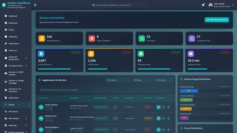 Review & Approval Interface - Multi-level inspection workflow with Level 2 technician analysis, Level 3 specialist peer review, engineering assessment, and client acceptance