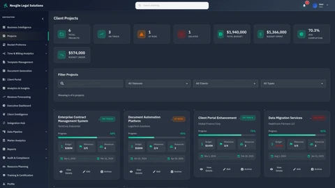 Nexgile-LegalNexus Hub Dashboard