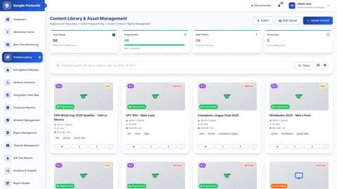 Content library Management Interface