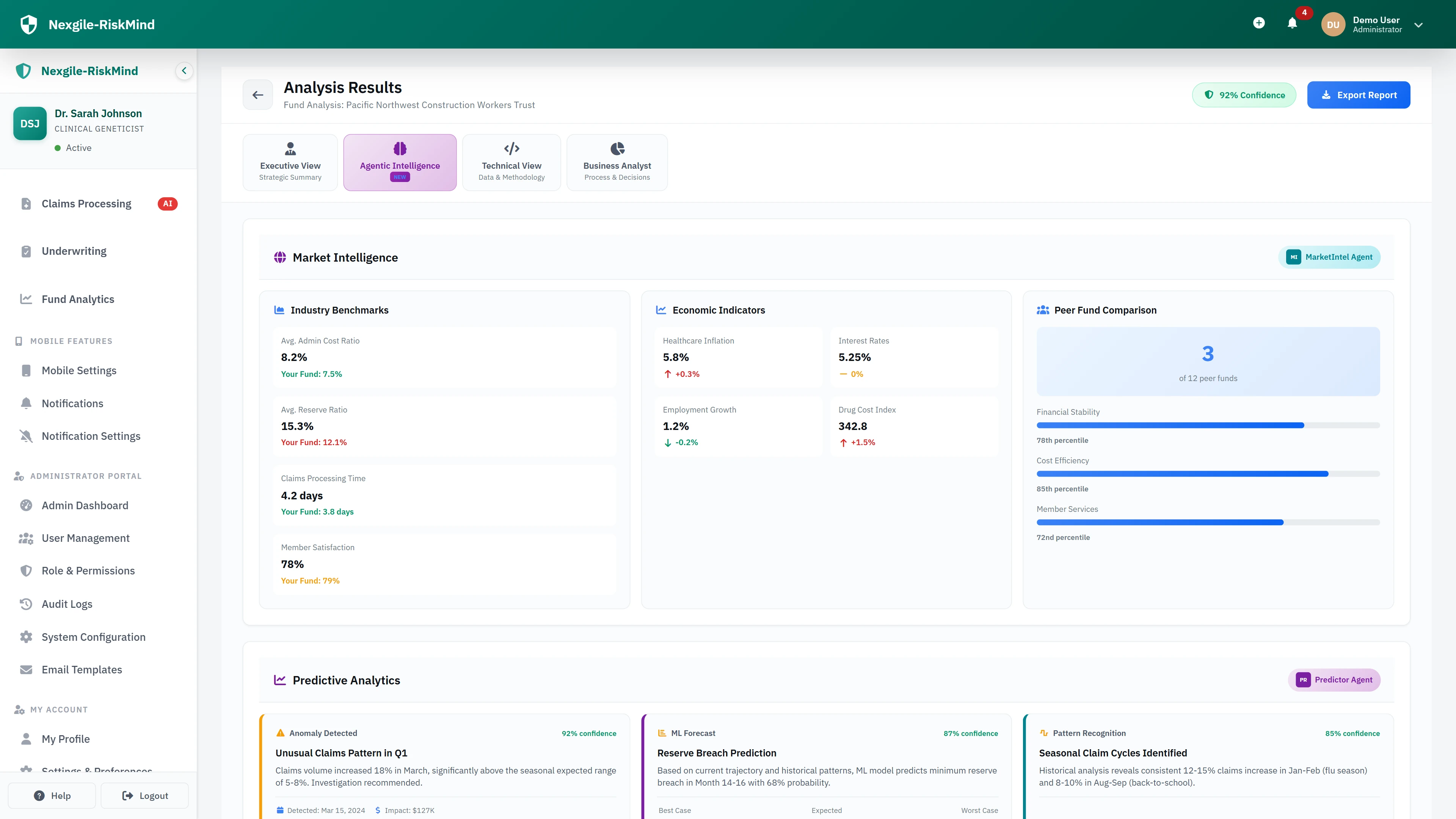 Trustee Decision Intelligence - Report generation and alerts