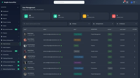Settings - User Management Interface
