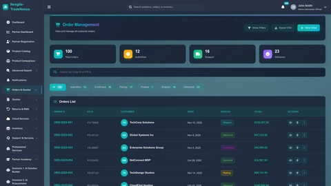 Orders Management Portal - Order processing and management interface