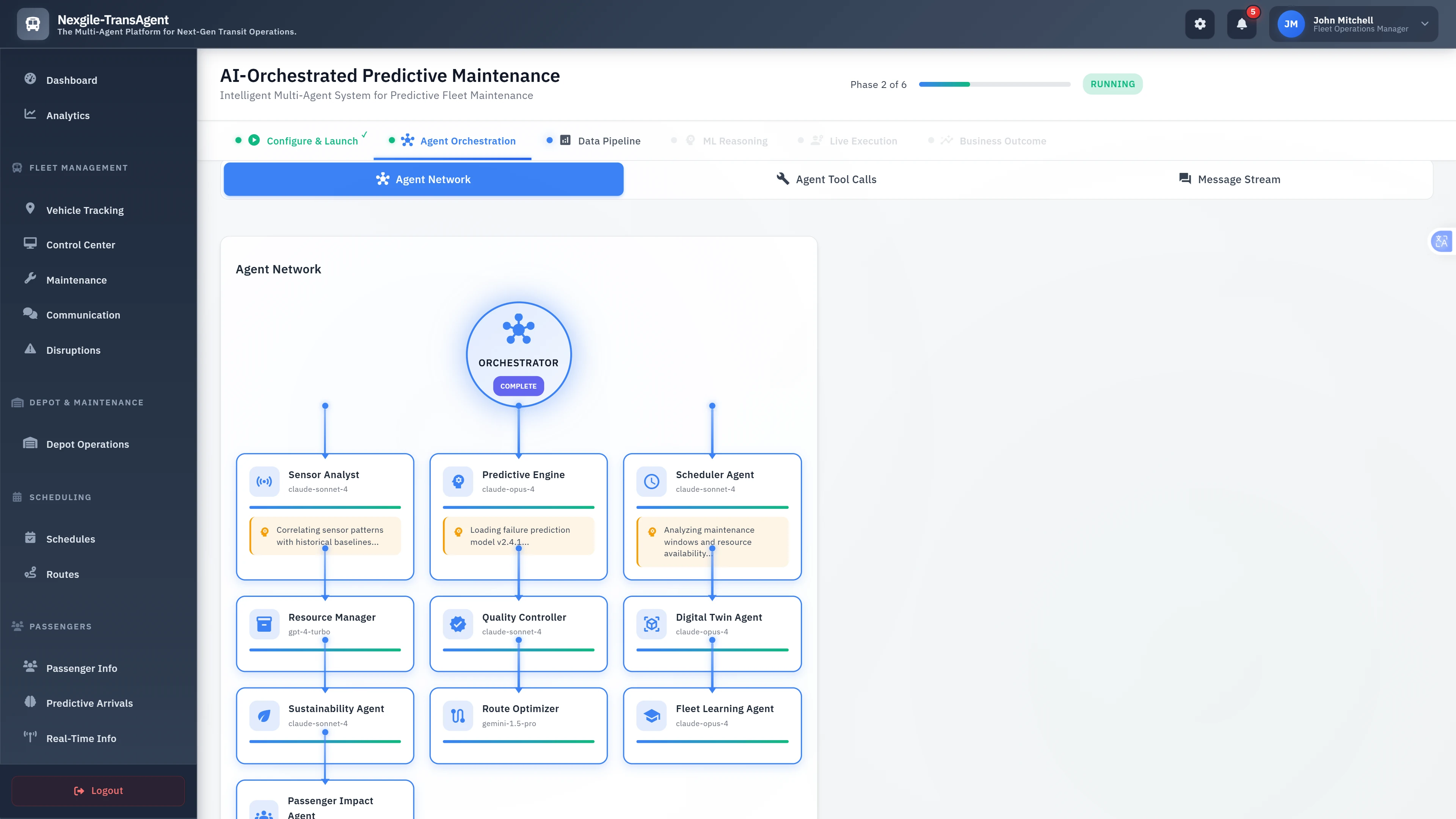 Multi-Agent Network Visualization