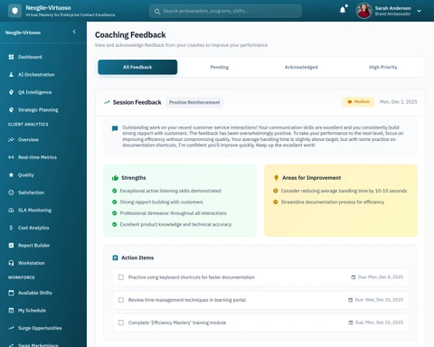 Feedback Portal - Brand Ambassador feedback submission interface