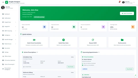 Benefits Manager Member Portal - Streamlined medication delivery and clinical pharmacy services interface